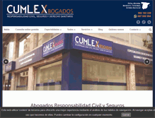 Tablet Screenshot of cumlexabogados.com